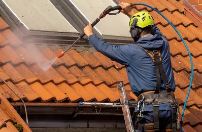 Démoussage et hydrofuge de toiture à Monbrun